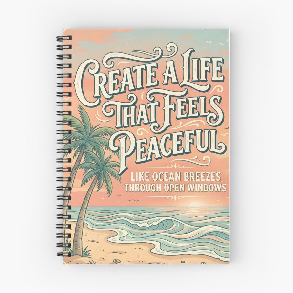 Item preview, Create a Life That Feels Peaceful – Ocean Therapy Poster Design designed and sold by Sea Gem.