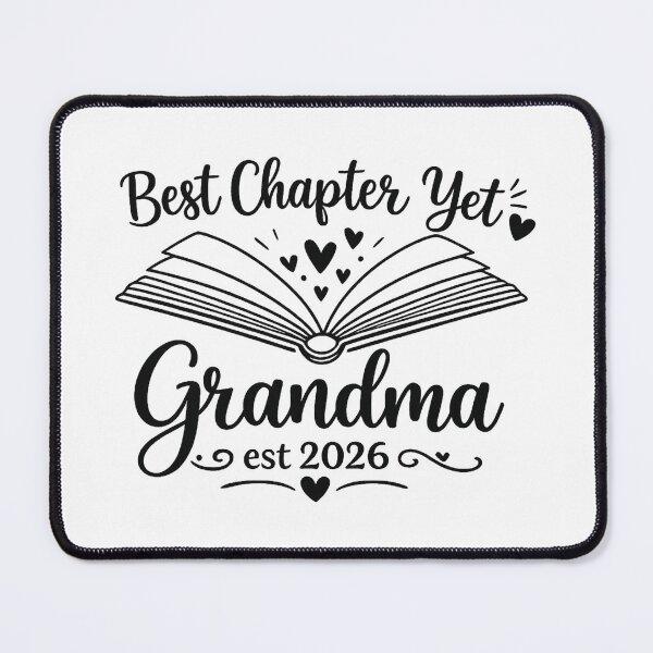 Item preview, Best Chapter Yet Grandma est 2026,Grandma Book Lover designed and sold by CloudyPress.