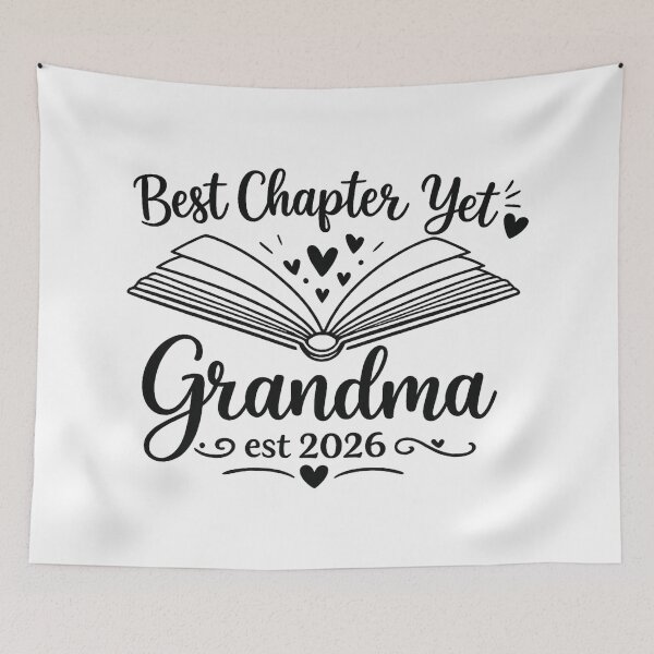 Item preview, Best Chapter Yet Grandma est 2026,Grandma Book Lover designed and sold by CloudyPress.