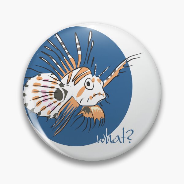 Item preview, What?! Confused Lionfish | Funny Ugly Fish Digital Art designed and sold by ArtdeGwo.