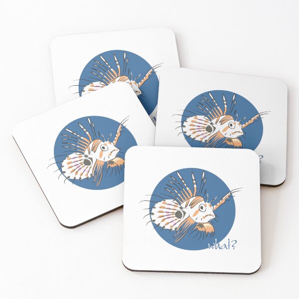 Item preview, What?! Confused Lionfish | Funny Ugly Fish Digital Art designed and sold by ArtdeGwo.