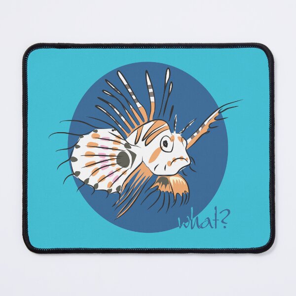 Item preview, What?! Confused Lionfish | Funny Ugly Fish Digital Art designed and sold by ArtdeGwo.