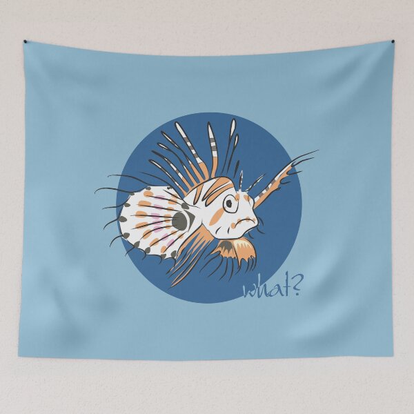 Item preview, What?! Confused Lionfish | Funny Ugly Fish Digital Art designed and sold by ArtdeGwo.