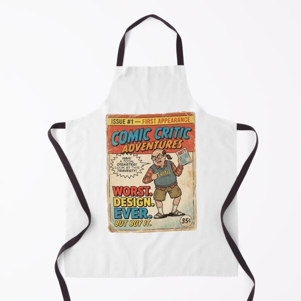 Item preview, Retro Comic Book Critic Worst Design Ever Vintage Comic Cover designed and sold by Greemo03.