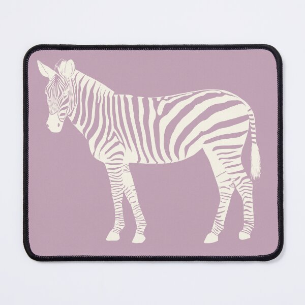 Item preview, Cream Monochrome Zebra on Dusty Pink Scandinavian Style Animal Illustration designed and sold by Nasdigitalart.