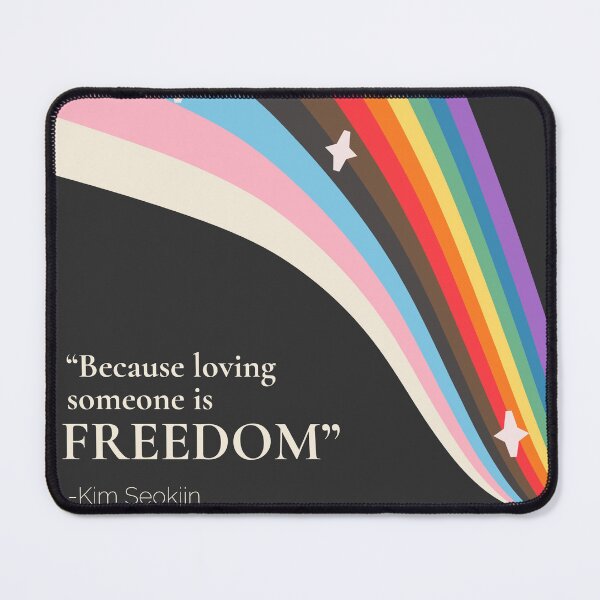 Item preview, Because Loving Someone Is Freedom – Kim Seokjin Pride Design designed and sold by smeraldosecrets.