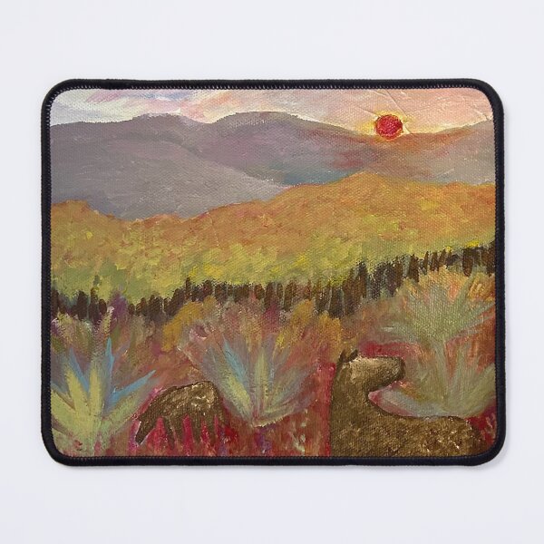 Item preview, Sunset Mountain Range Horses designed and sold by WhimsicalSeas.