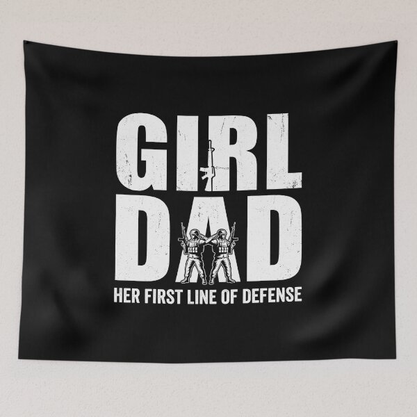 Item preview, Comfort Colors Popular Girl Dad Her Protector Forever,Popular Father's Day Gift designed and sold by gear-posters.