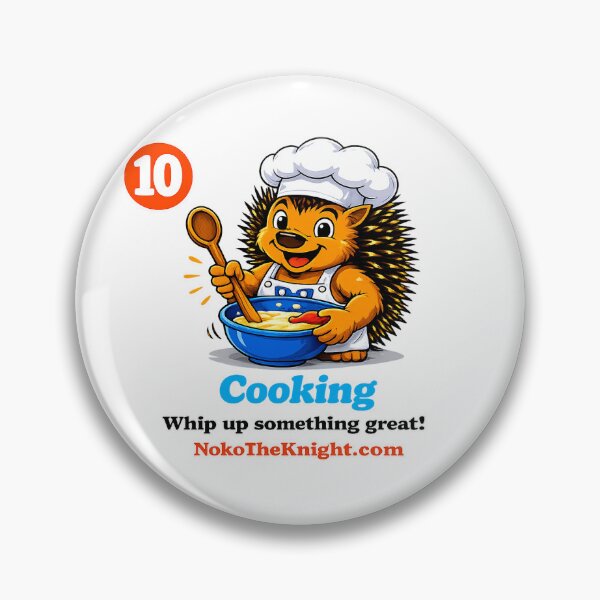 Item preview, Noko The Knight® Cooking - Whip up something great! Single Sticker designed and sold by NokoTheKnight.