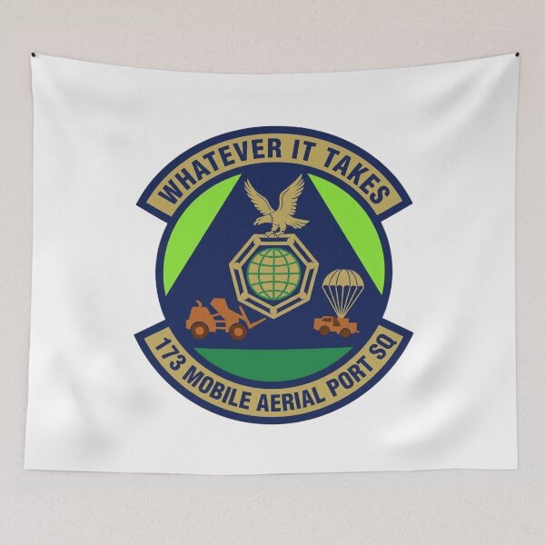 Item preview, US Air Force 173rd Mobile Aerial Port Squadron Insignia designed and sold by CharlieDesings.