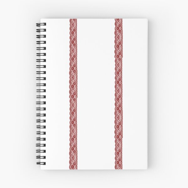 Item preview, Minimalist Red Lace Ribbon Vertical Pattern Coquette designed and sold by Cleairydelulu.
