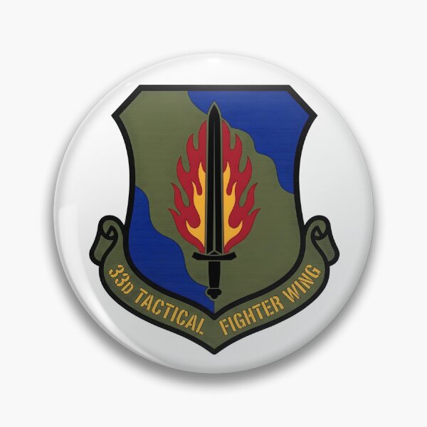Item preview, US Air Force 33rd Tactical Fighter Wing Emblem designed and sold by CharlieDesings.