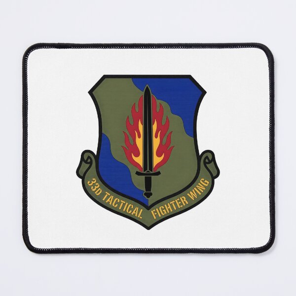 Item preview, US Air Force 33rd Tactical Fighter Wing Emblem designed and sold by CharlieDesings.