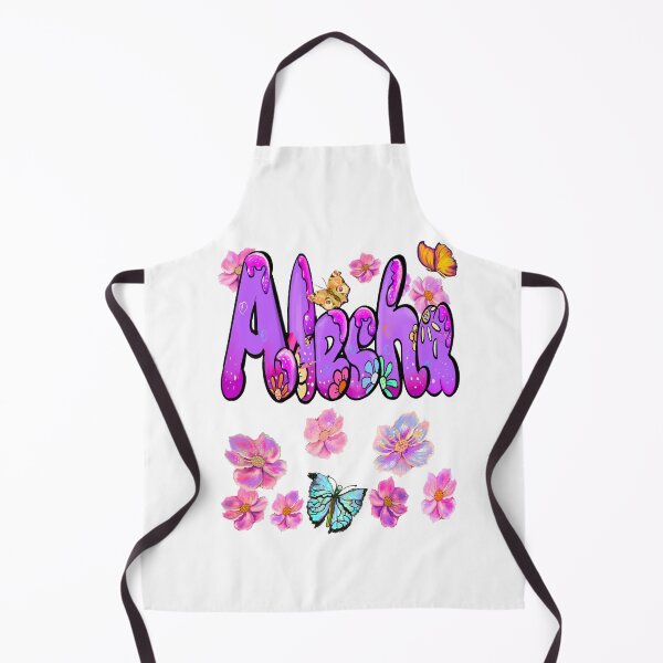 Item preview, Alesha Purple Bubble Letters with Embossed Flowers and Butterflies designed and sold by Artonmytee.