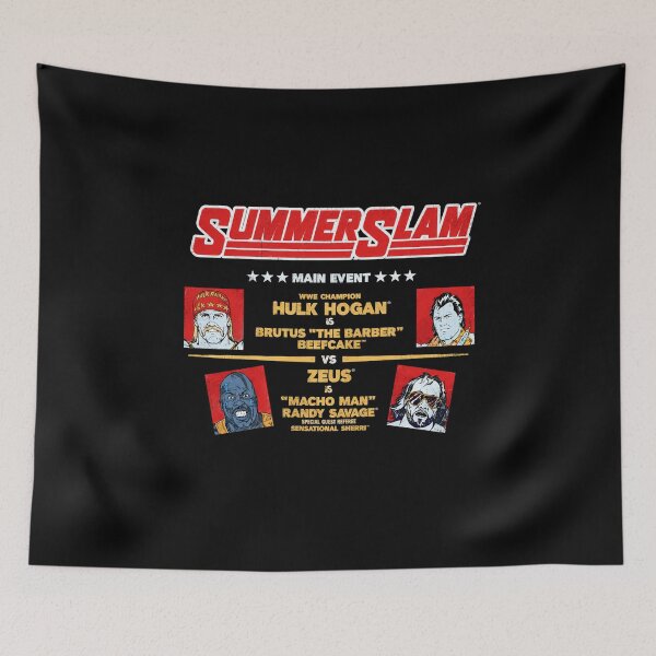 Item preview, WWF SummerSlam Main Event Champion Hulk Hogan and Brutus the Barber Beefcake vs Zeus designed and sold by STVSpinsDesign.