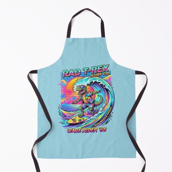 Item preview, Funny T-Rex Surfing Retro 80s Vaporwave Wave designed and sold by RetroRewind Studio.