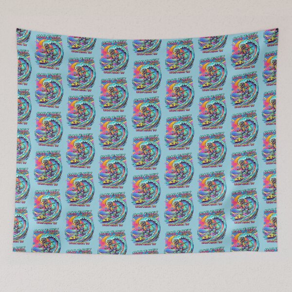 Item preview, Funny T-Rex Surfing Retro 80s Vaporwave Wave designed and sold by RetroRewind Studio.