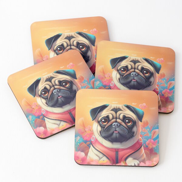 Item preview, Pug Girl In a Flower Planet designed and sold by MCreations0519.