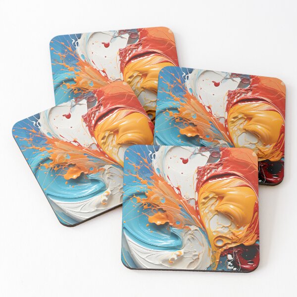 Item preview, Abstract Fluid Art Explosion – Modern Color Splash Wall Decor designed and sold by LoveNurseries.