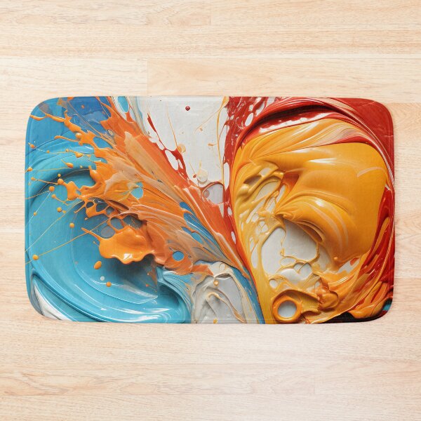 Item preview, Abstract Fluid Art Explosion – Modern Color Splash Wall Decor designed and sold by LoveNurseries.