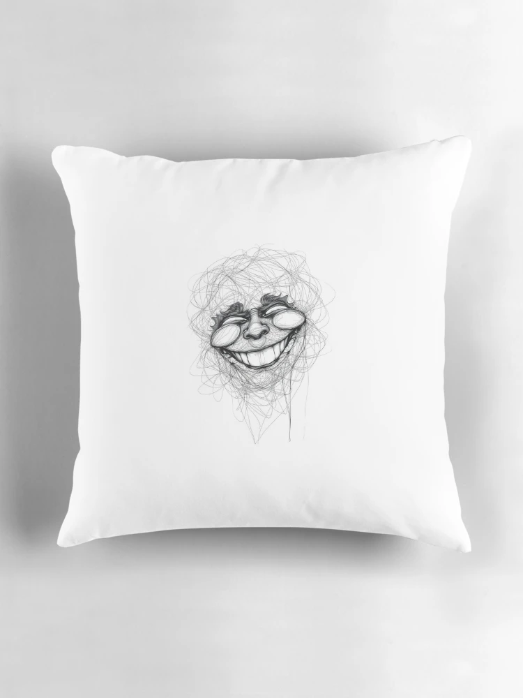 Thumbnail 3 of 4, Pillow, Smile designed and sold by Born Delusional.