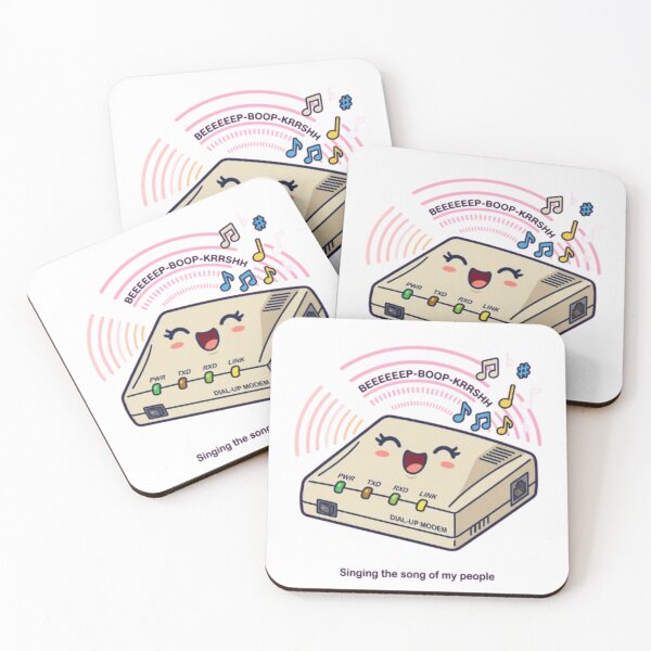 Item preview, Singing The Song Of My People Kawaii Dial Up Modem 90s designed and sold by Retro Mood Co.