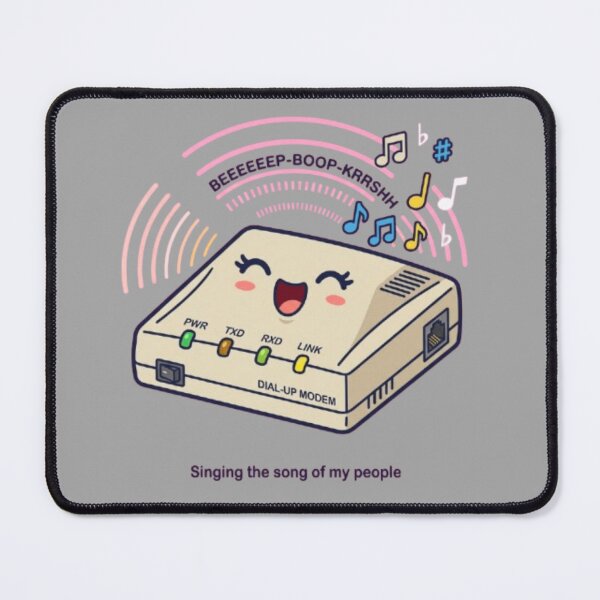 Item preview, Singing The Song Of My People Kawaii Dial Up Modem 90s designed and sold by Retro Mood Co.