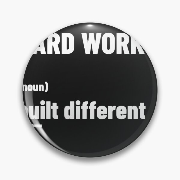 Item preview, HARD WORK (noun) built different, T-Shirt designed and sold by maztronics.