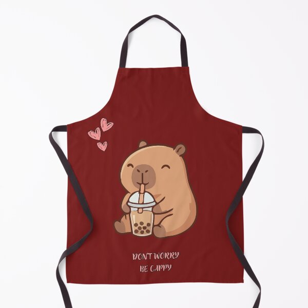 Item preview, Cute Capybara Dont Worry Be Cappy Funny Animal Pun designed and sold by DailyStickerLab.