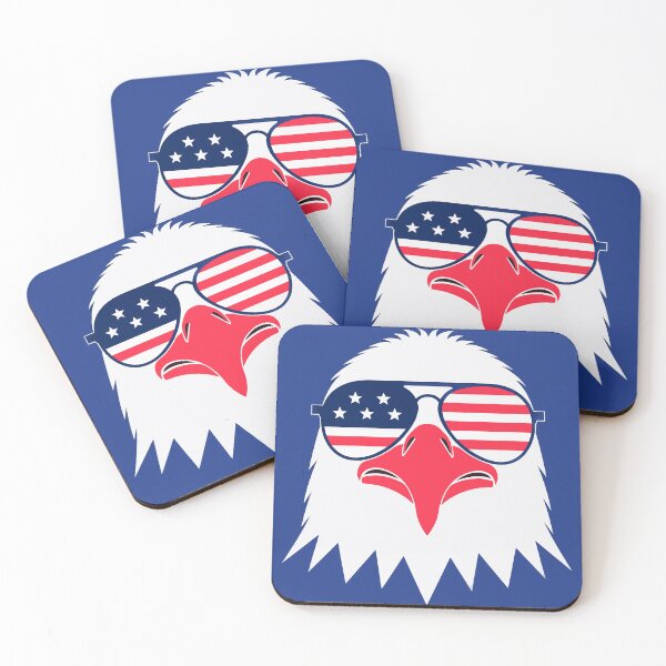 Item preview, Cool Patriotic Eagle Sunglasses 4th Of July designed and sold by xmoudx.