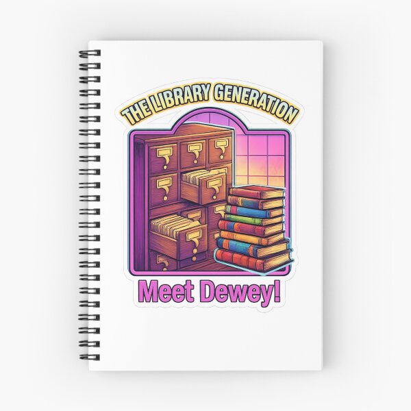 Item preview, The Library Generation - Meet Dewey! Retro Library Card Catalogue & Book Lover Design designed and sold by WisdomInColor.