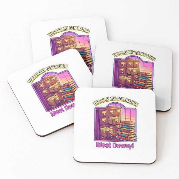 Item preview, The Library Generation - Meet Dewey! Retro Library Card Catalogue & Book Lover Design designed and sold by WisdomInColor.