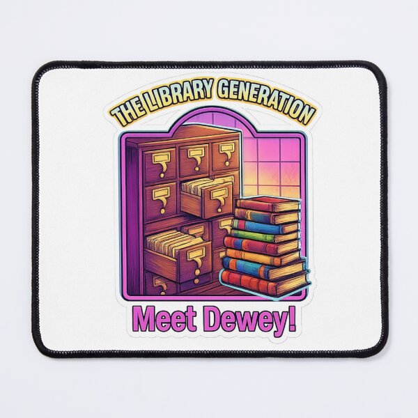 Item preview, The Library Generation - Meet Dewey! Retro Library Card Catalogue & Book Lover Design designed and sold by WisdomInColor.