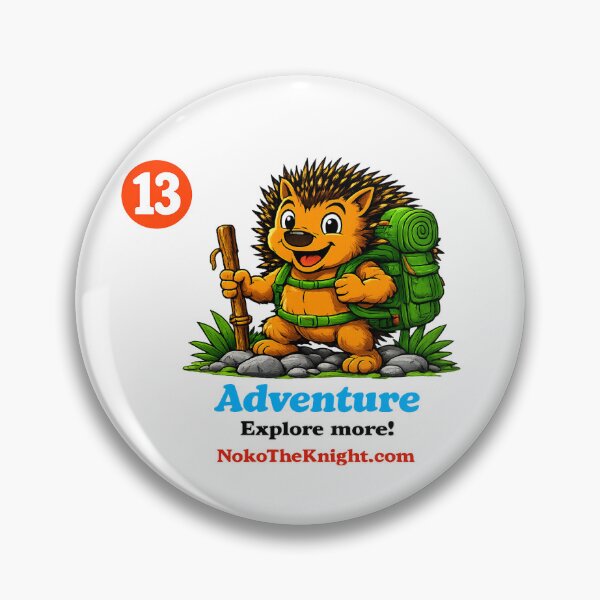 Item preview, Noko The Knight® Adventure - Explore more! Single Sticker designed and sold by NokoTheKnight.