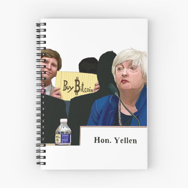 Item preview, Bitcoin Meme Original Watercolor ft. Janet Yellen designed and sold by spiffykings.