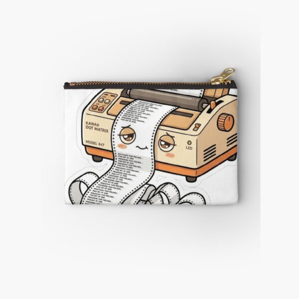 Item preview, Still Printing Your Feelings Kawaii Dot Matrix Printer Retro designed and sold by Retro Mood Co.