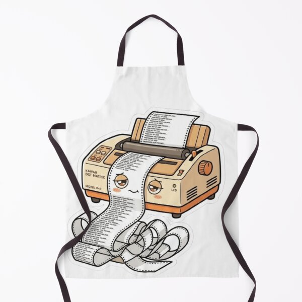 Item preview, Still Printing Your Feelings Kawaii Dot Matrix Printer Retro designed and sold by Retro Mood Co.