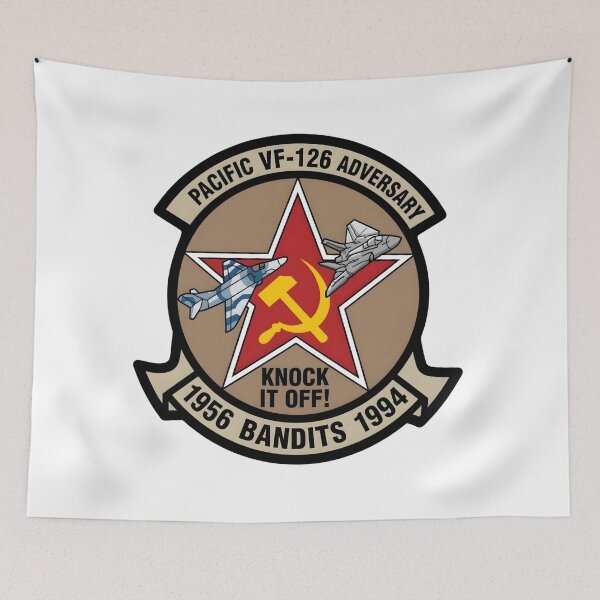 Item preview, US Navy VF-126 "Bandits" Adversary Squadron Commemorative Patch designed and sold by CharlieDesings.