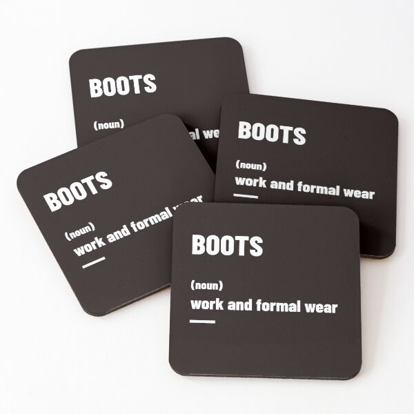 Item preview, BOOTS (noun) – work and formal wear t-shirt designed and sold by maztronics.