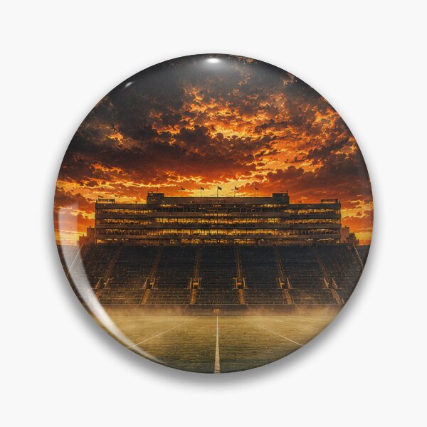 Item preview, Foggy Stadium Lights at Sunset Vintage Football Nostalgia Design designed and sold by Jacob Shankel.