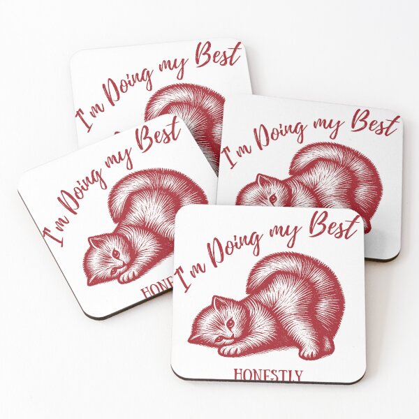 Item preview, I'm Doing My Best - Funny Cat designed and sold by LAJdesigns.