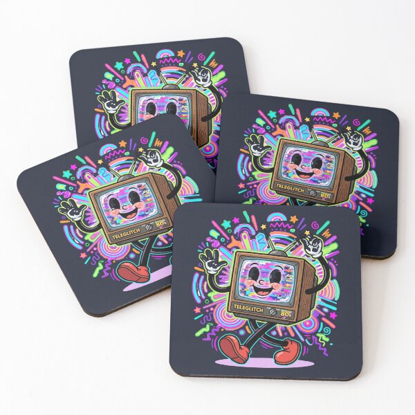Item preview, Groovy Glitch TV Cute 1930s Rubber Hose Cartoon Static designed and sold by RetroRewind Studio.