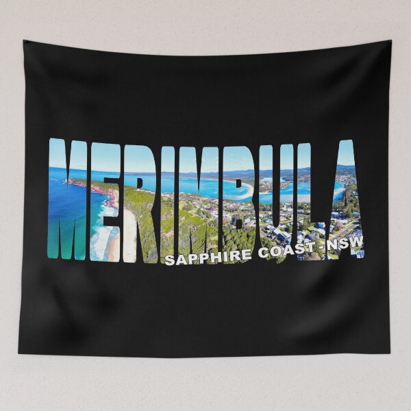 Item preview, MERIMBULA Sapphire Coast NSW - Middle Beach to Pambula Sunny Day designed and sold by Adam Gormley.