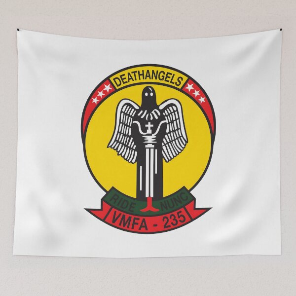 Item preview, US Marine Corps VMFA-235 "Death Angels" Fighter Attack Squadron Insignia designed and sold by CharlieDesings.