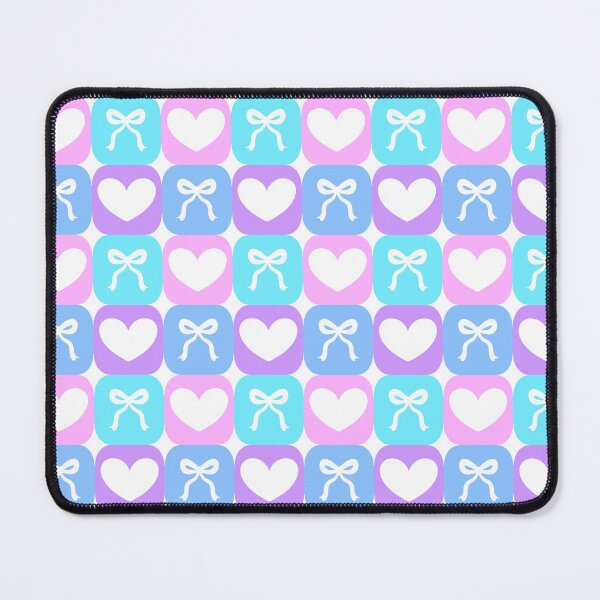 Item preview, Heart and Bows Checker Pattern Kawaii Style designed and sold by Akikoart7.
