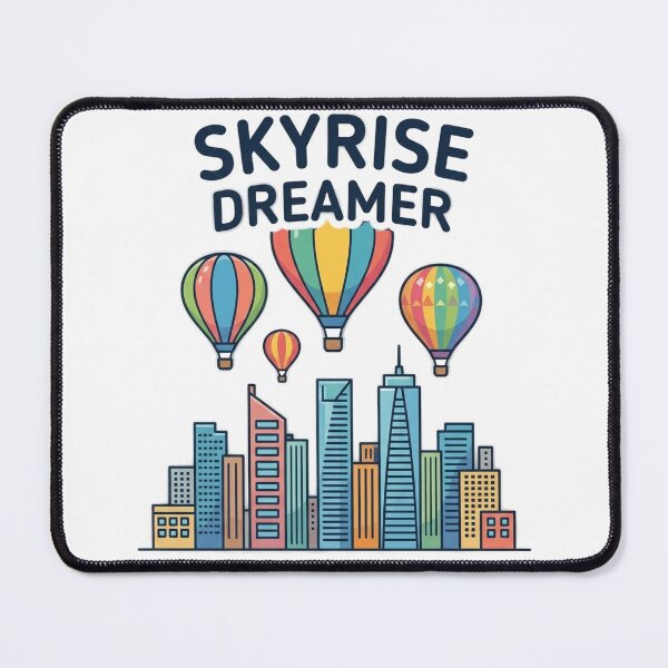 Item preview, Colorful hot air balloons above a modern skyline designed and sold by Ahmedsyde.