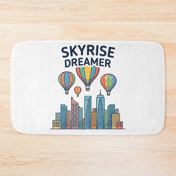 Item preview, Colorful hot air balloons above a modern skyline designed and sold by Ahmedsyde.