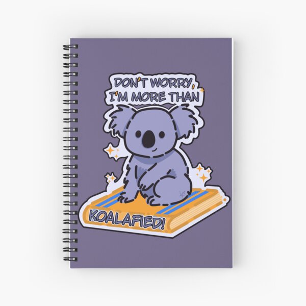 Item preview, KOALAfied Koala Educational Pun Sticker designed and sold by V Cubed Creations.