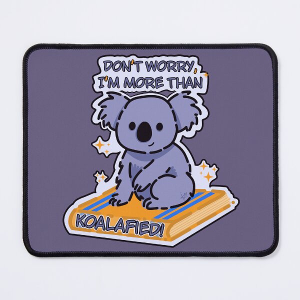 Item preview, KOALAfied Koala Educational Pun Sticker designed and sold by V Cubed Creations.