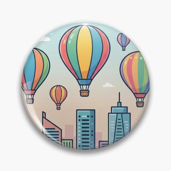 Item preview, Copy of Colorful hot air balloons above a modern skyline designed and sold by Ahmedsyde.